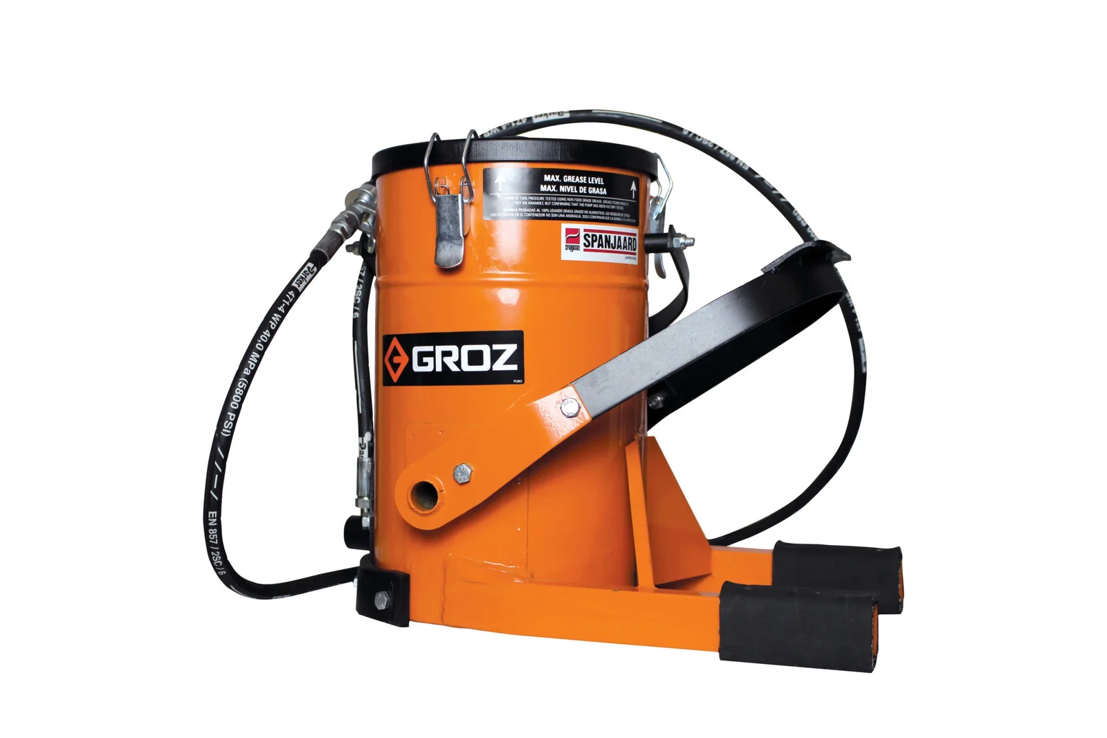 gro2137.webp GROZ GREASE PUMP FOOT W/10KG BKT FOP10A - Image 1