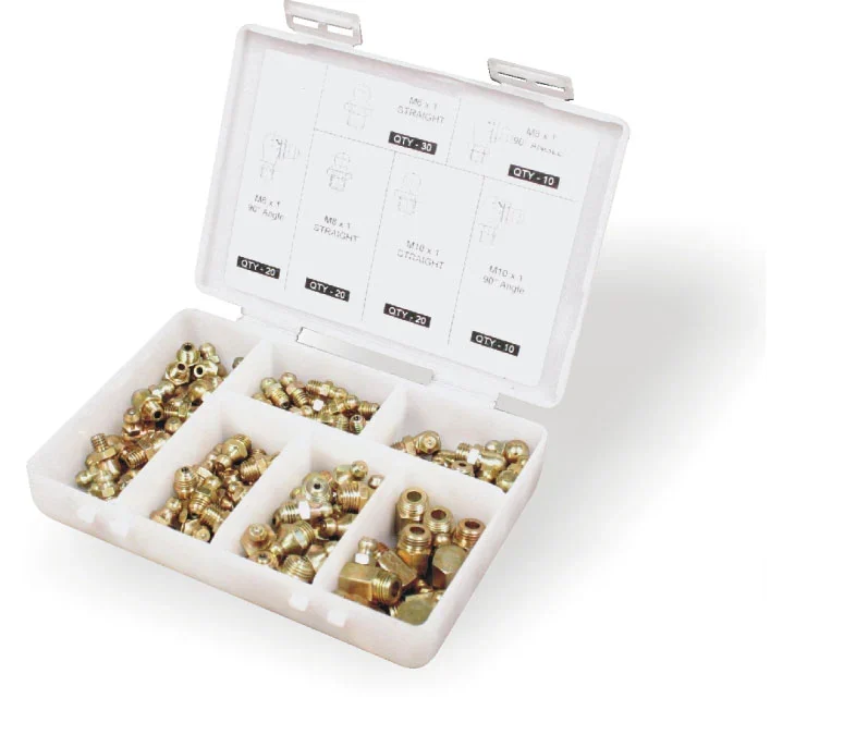 gro7300.webp GROZ GREASE NIPPLE ASSORTMENT MM 110PC - Image 1