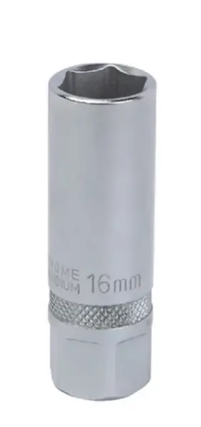 GROZ SOCKET SPARKPLUG 1/2 DR 16MM CRV
