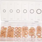 MTS ASSORTED WASHERS FLAT COPPER 110PC
