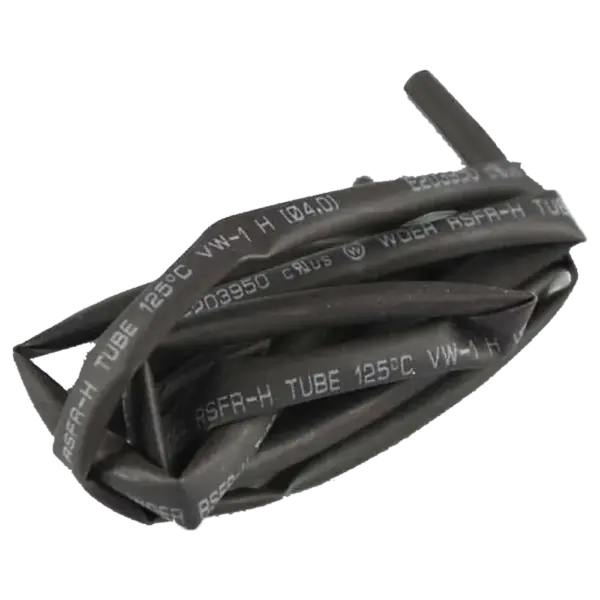 HELLERMANN HEAT SHRINK BLACK  6.4MM X 1M