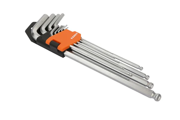 KENDO ALLENKEY SET METRIC 9PC 1.5-10MM BALL X-LONG
