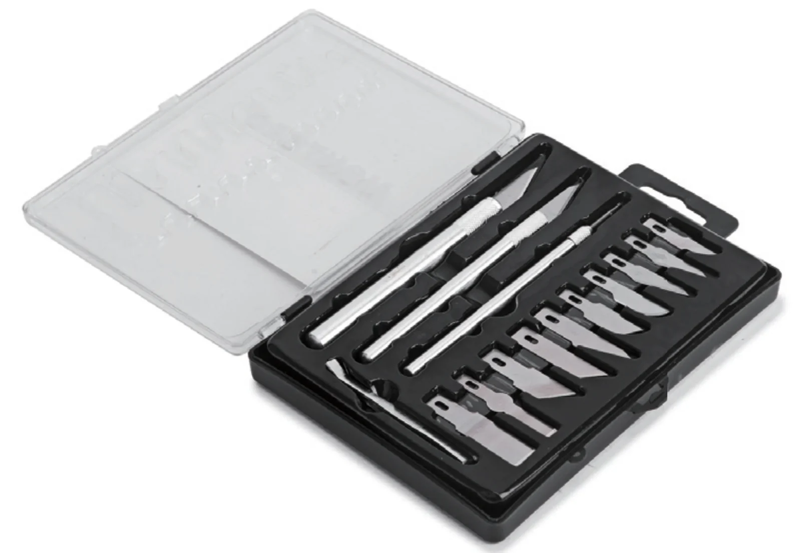 ken80202.webp KENDO KNIFE SET 17PC ALUMINIUM HOBBY CARVING KIT - Image 1
