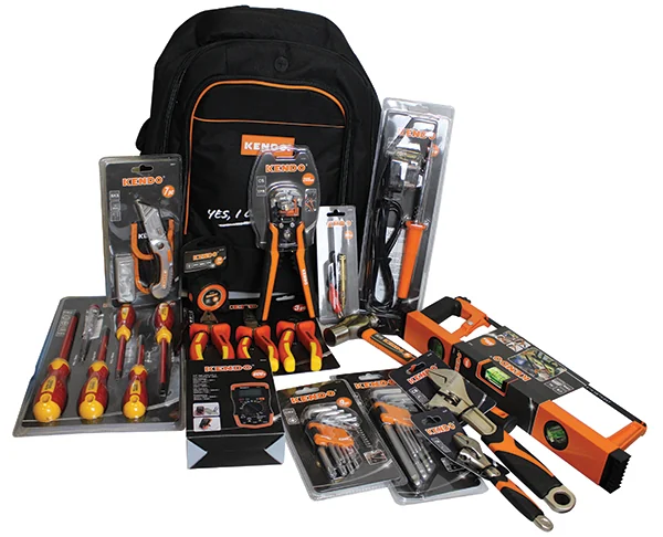 KENDO TOOLKIT 31 PIECE ELECTRICAL BACKPACK