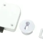 MACKIE LOCK CUPBOARD PLASTIC WHITE SET