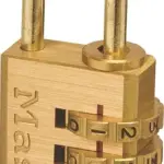 MASTERLOCK PADLOCK COMB BRASS 30MM 207772