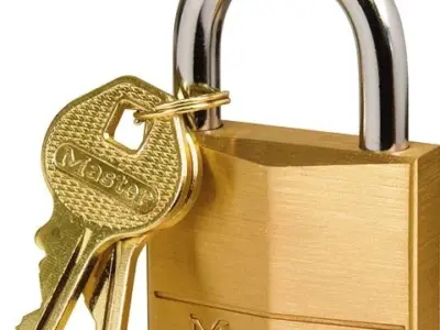 MASTERLOCK PADLOCK BRASS 40MM 600050/IG008