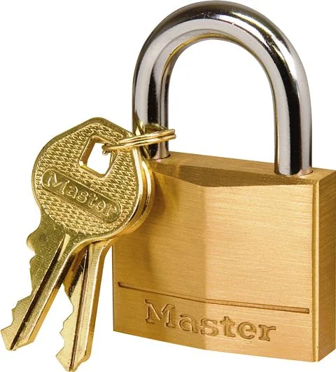 mas1442.webp MASTERLOCK PADLOCK BRASS 40MM 600050/IG008 - Image 1