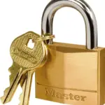 MASTERLOCK PADLOCK BRASS 40MM 600050 IG022CM