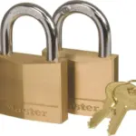 MASTERLOCK PADLOCK BRASS 40MM P/2 K/ALIKE 205342