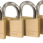MASTERLOCK PADLOCK BRASS 40MM P/4 K/ALIKE 207768