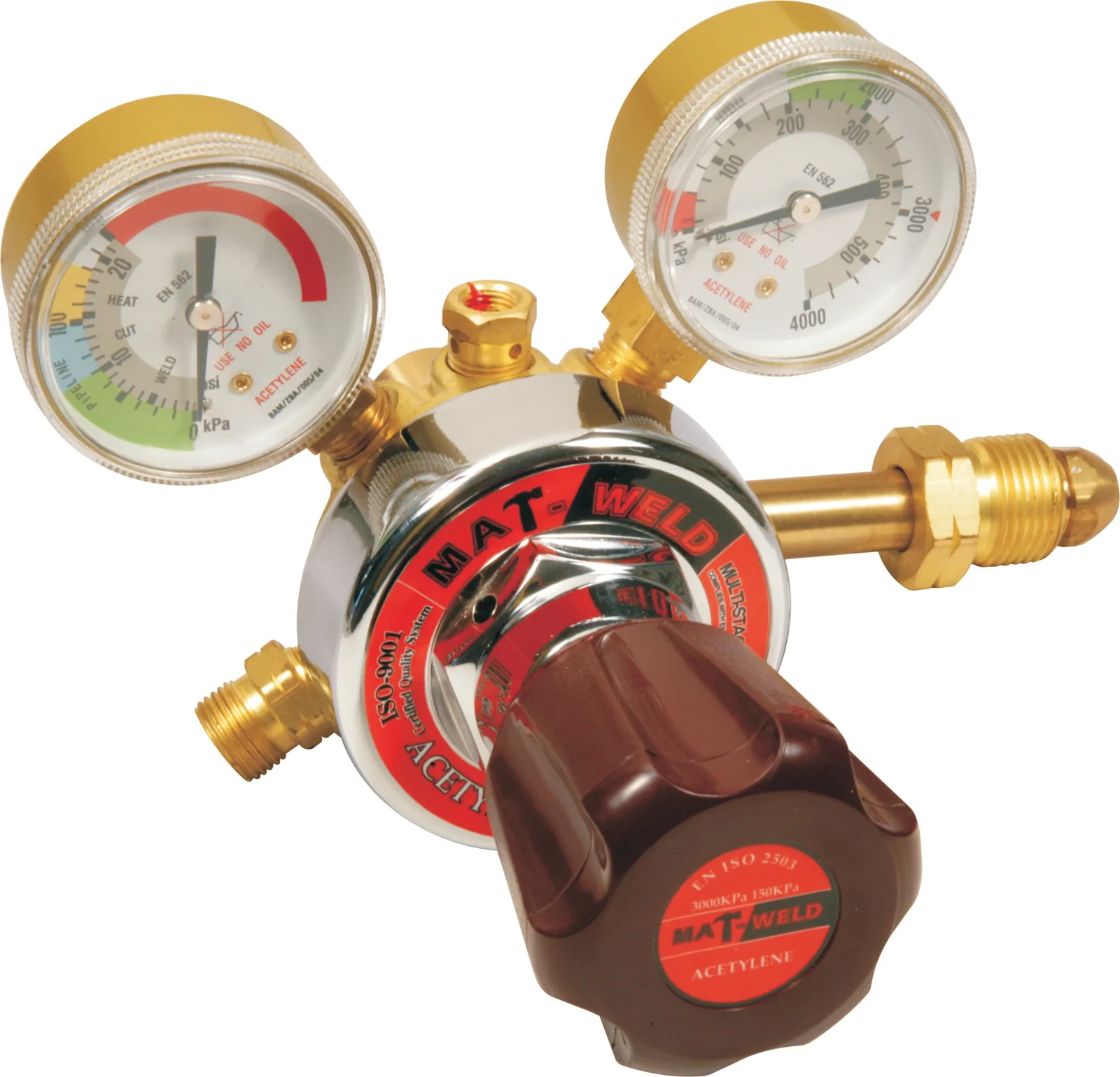 mat3355en.webp MATWELD REGULATOR OXY H/D SINGLE STAGE - Image 1