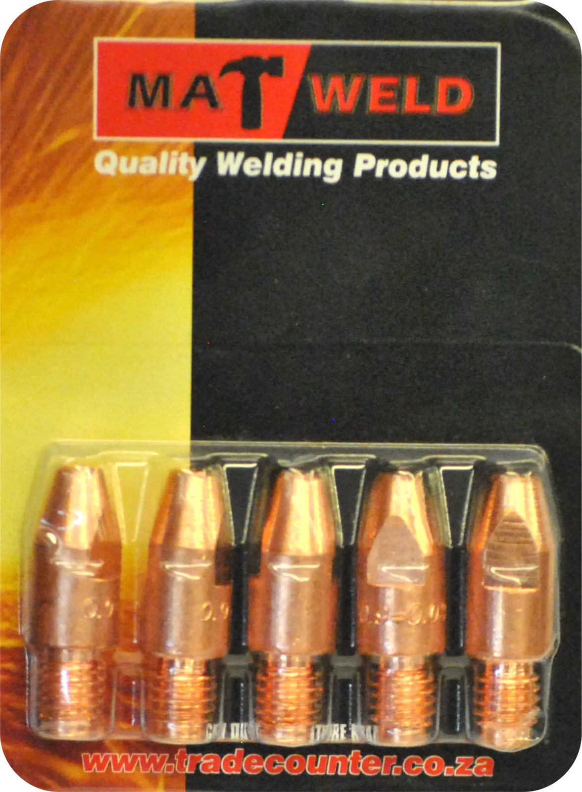 mat5205p.webp MATWELD P/P MIG CONTACT TIP M8X1.0 P/5 - Image 1