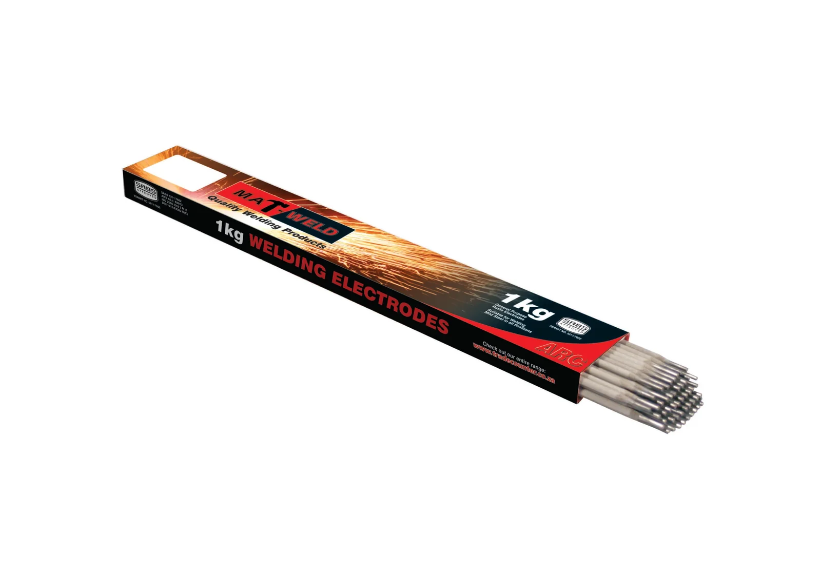 mat6993.webp MATWELD ROD WELD GP E6013 3.2MM 1KG - Image 1