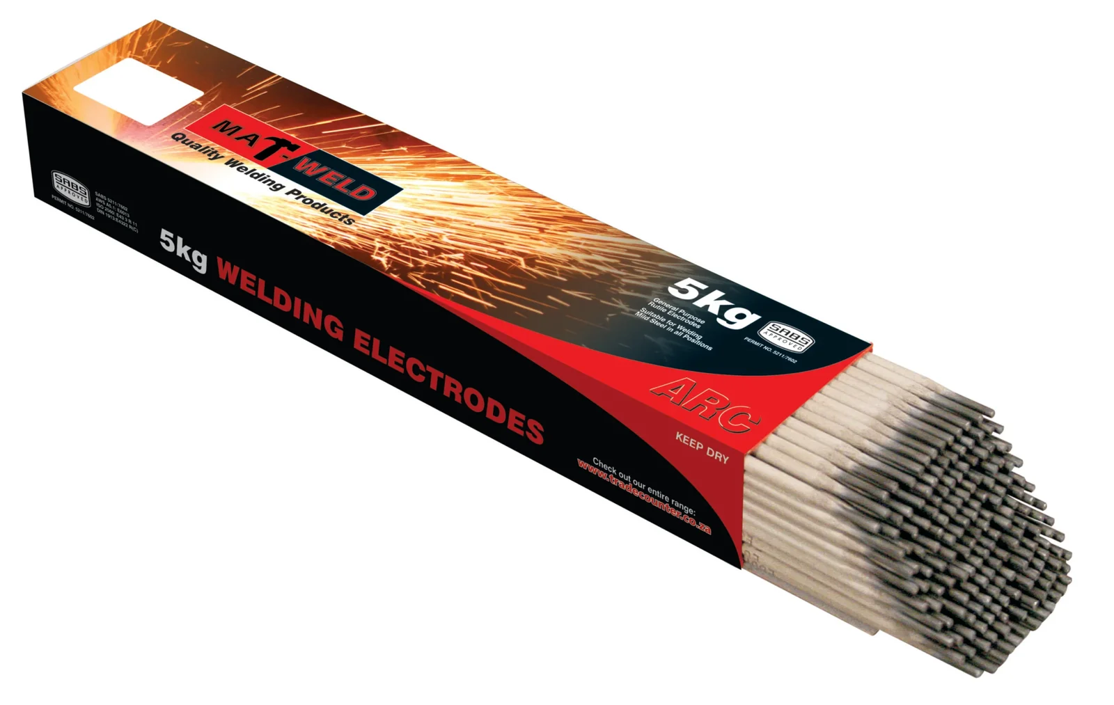 mat6995.webp MATWELD ROD WELD GP E6013 2.50MM 5KG - Image 1