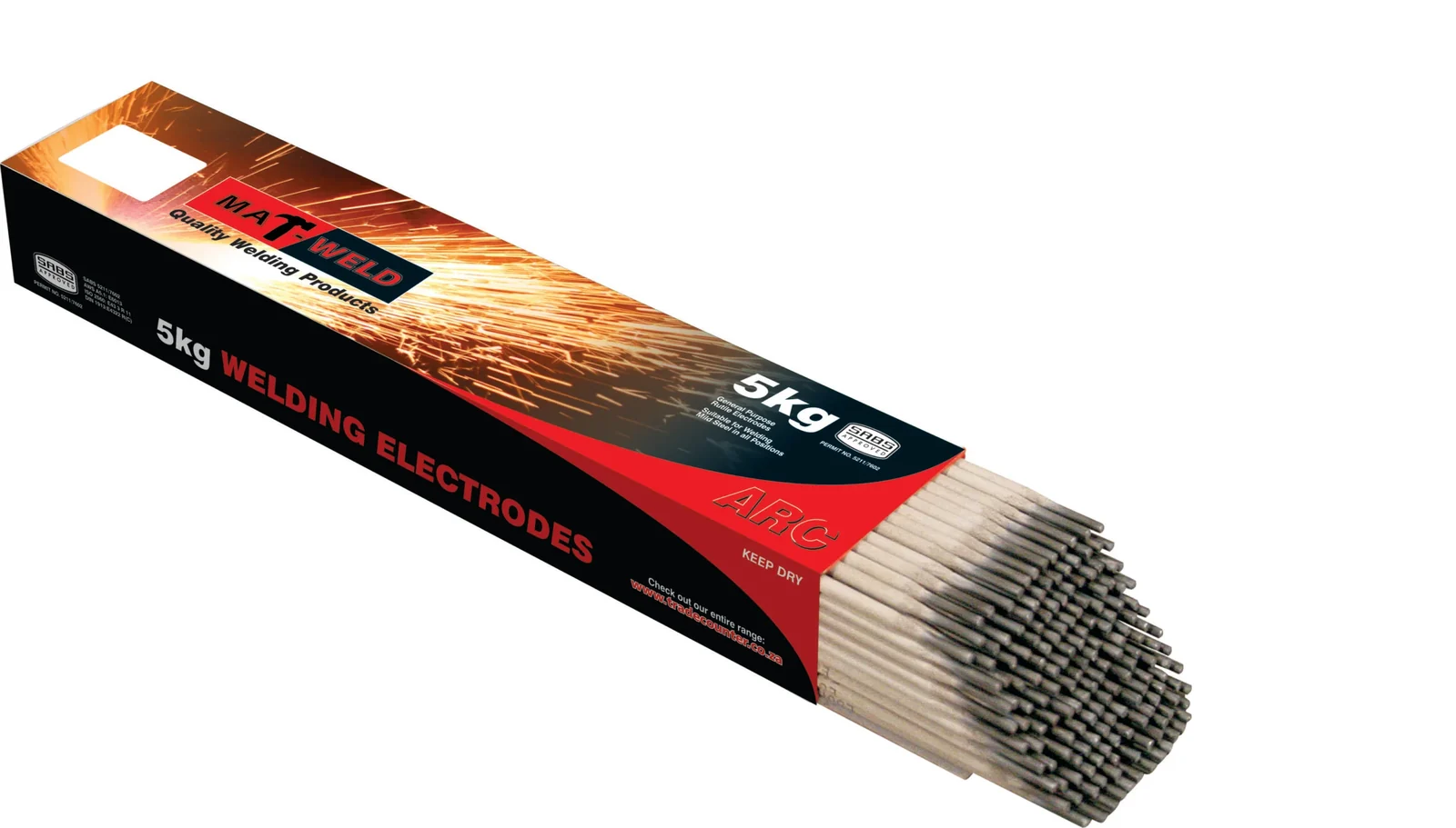 mat6996.webp MATWELD ROD WELD GP E6013 3.2MM 5KG - Image 1