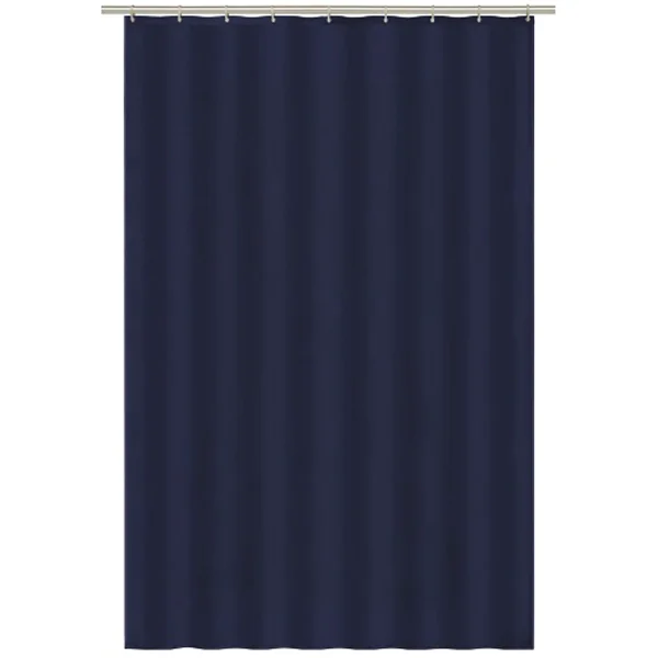 MTS HOME SHOWER CURTAIN DRIP DRY NAVY