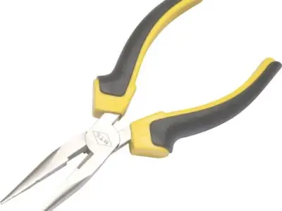 MTS PLIER LONG NOSE NP 150MM YELLOW/BLACK HANDLE