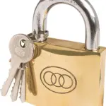 TRI-CIRCLE PADLOCK BRASS BOX KEY ALIKE 50MM 265