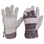 MATSAFE GLOVES CHROME LEATHER CANDY STRIPE 50MM