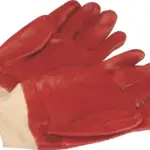 MATSAFE GLOVES RED PVC K/WRIST