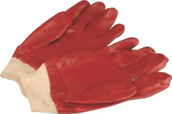 MATSAFE GLOVES RED PVC K/WRIST