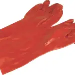 MATSAFE GLOVES RED PVC OPEN CUFF 40CM