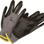 MATSAFE GLOVES NYLON BLACK PU G/P LARGE