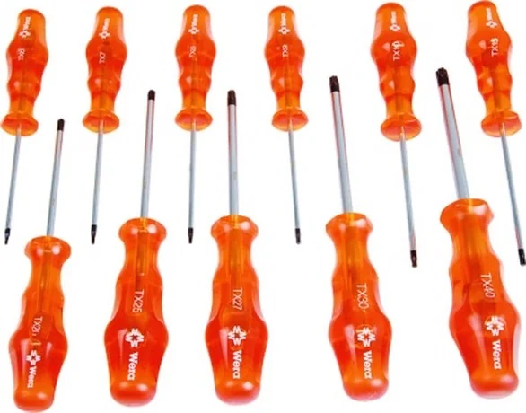 wer6334.webp WERA SCREWDRIVER SET ORANGE TORX P/11 6334/11 - Image 1